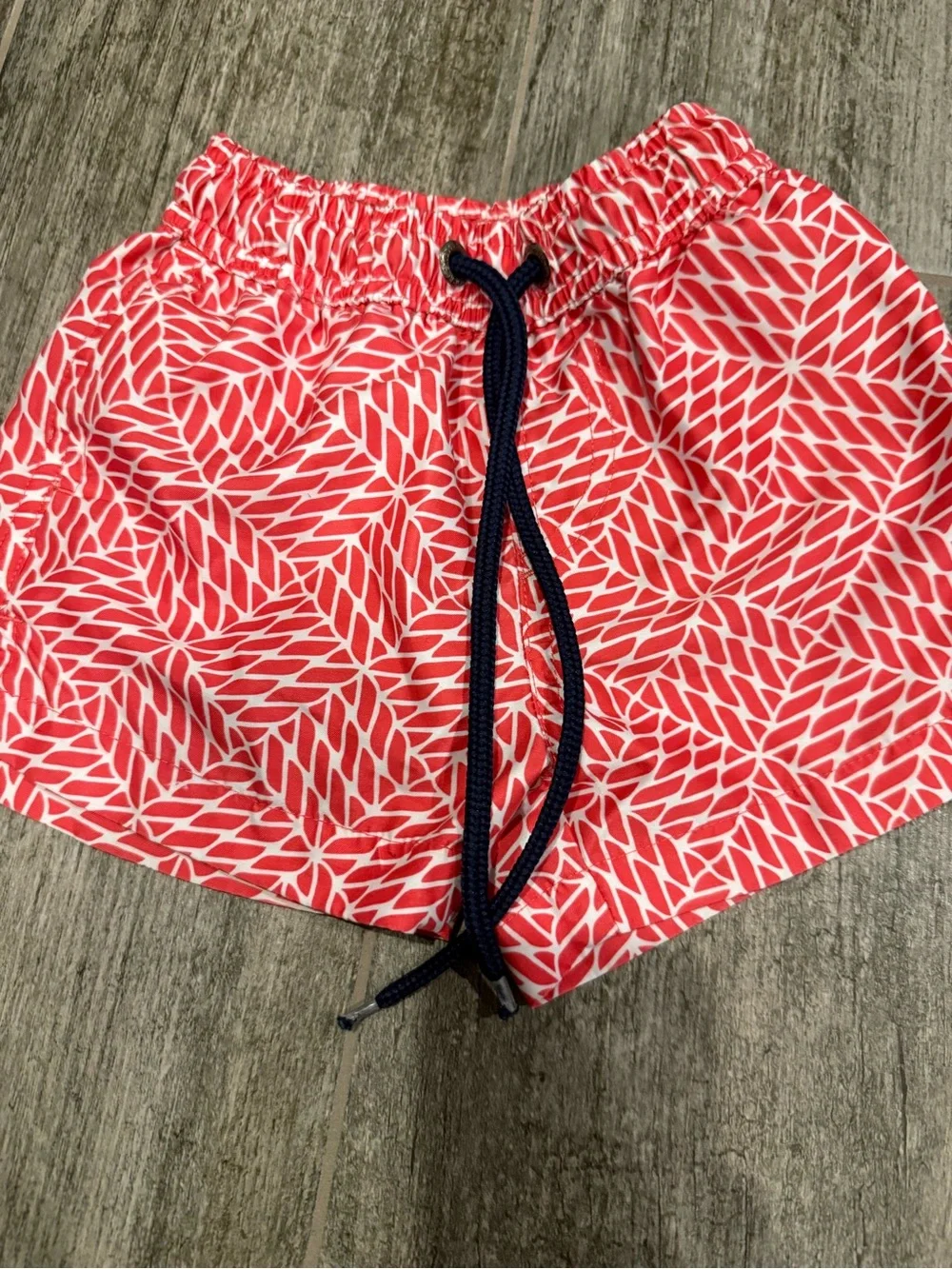 Snapper Rock Toddler Nautical Knots Red Volley Swim Board Shorts - 2T